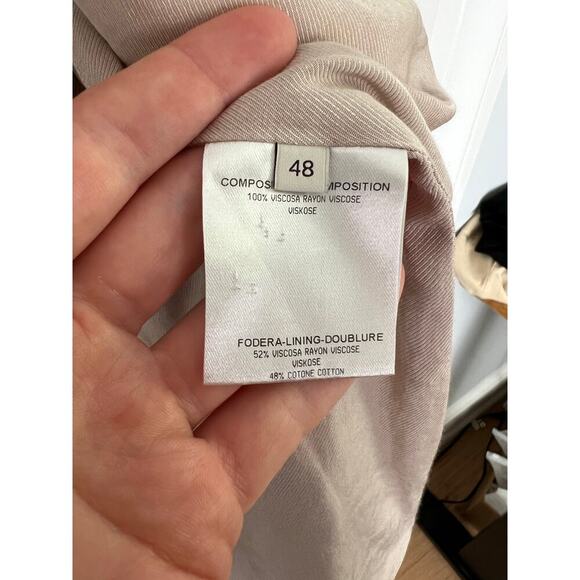 Stella McCartney Women's 40 US 4/6 Tan Blazer Jacket Single Button Breasted FLAW - Picture 11 of 16